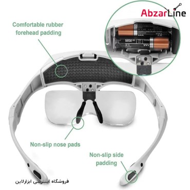 ذره بین عینکی اینسایز مدل 3D5-7523