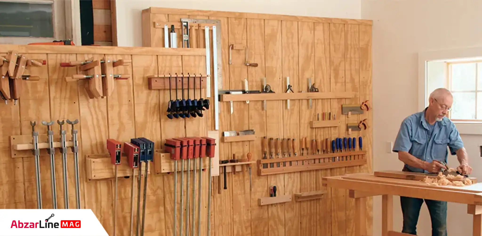 ساخت تابلو ابزار چوبی