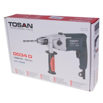 دریل گیربکسی چکشی 1050 وات توسن مدل 0034D