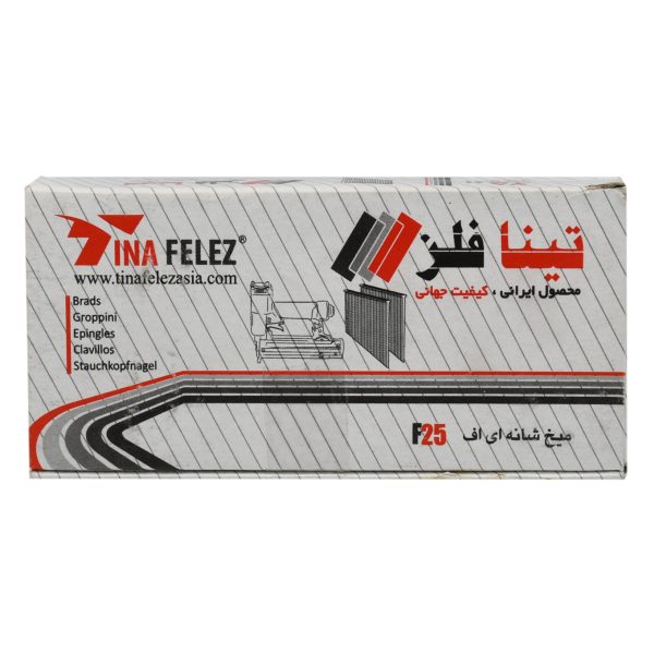 میخ اسکا تینا فلز مدل F25 بسته 5000 عددی