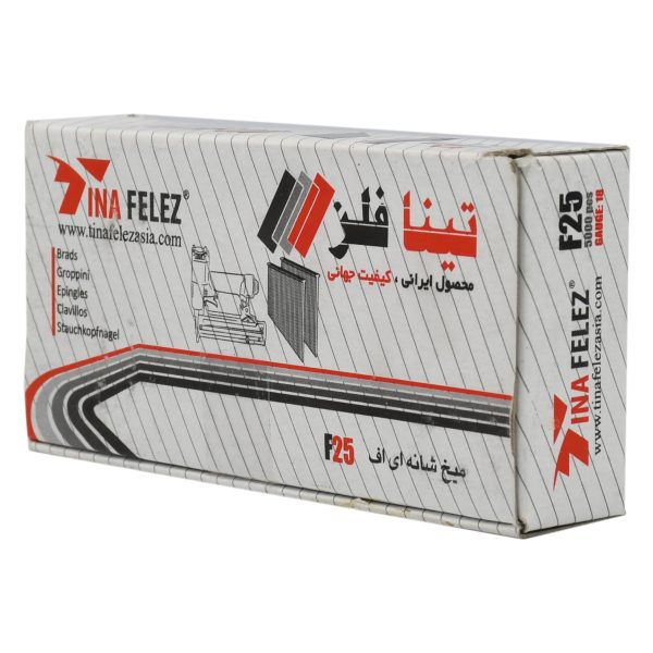 میخ اسکا تینا فلز مدل F25 بسته 5000 عددی