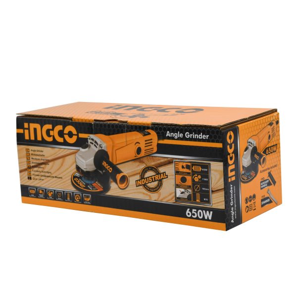 مینی فرز 650 وات اینکو مدل AG6506.2 سایز 100 میلی متری