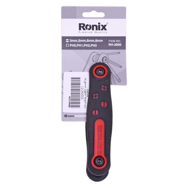 مجموعه 8 عددی پیچ گوشتی تاشو رونیکس مدل RH-2900