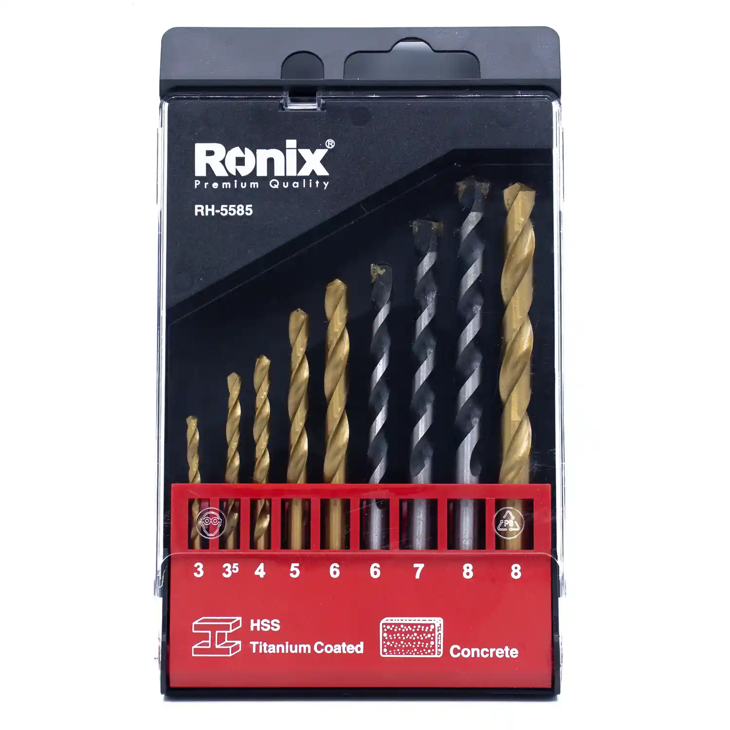 مجموعه ۹ عددی مته رونیکس مدل RH-5585