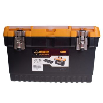 جعبه ابزار بلند قفل فلزی مهر پلاستیک مدل JMT-16 سایز 16 اینچ