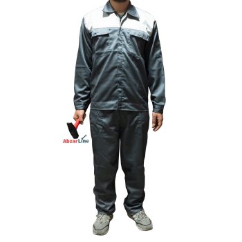 لباس کار دوخت اختصاصی سایز XL رنگ طوسی