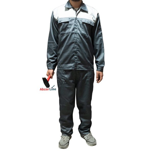 لباس کار دوخت اختصاصی سایز XL رنگ طوسی