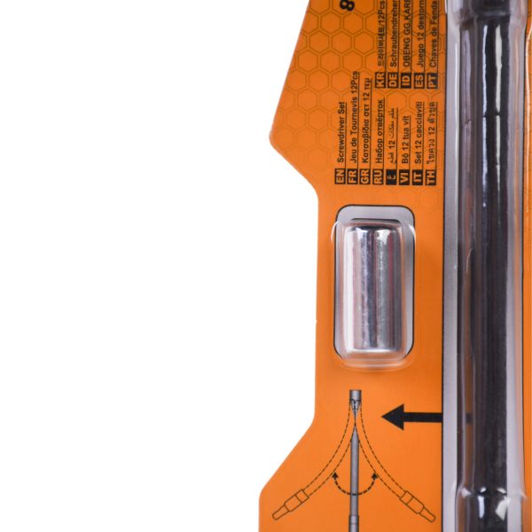 مجموعه 12 عددی پیچ گوشتی بيت فنری اينکو مدل AKSDFL1208