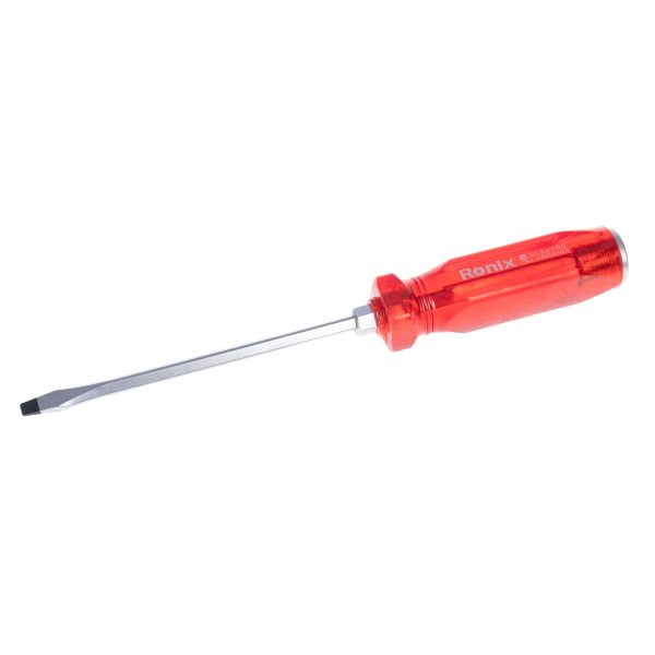 پیچ گوشتی دوسو تکی ضربه خور رونیکس مدل RH-2962 سایز 6 × 150 رنگ قرمز
