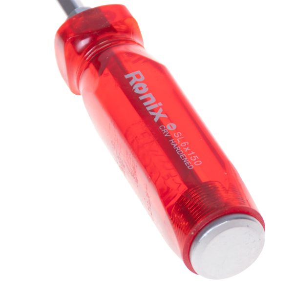 پیچ گوشتی دوسو تکی ضربه خور رونیکس مدل RH-2962 سایز 6 × 150 رنگ قرمز