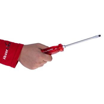 پیچ گوشتی دوسو تکی ضربه خور رونیکس مدل RH-2962 سایز 6 × 150 رنگ قرمز