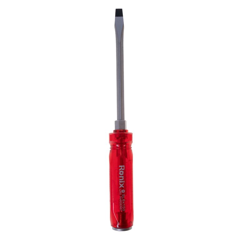 پیچ گوشتی دوسو تکی ضربه خور رونیکس مدل RH-2980 سایز 8 × 150 رنگ قرمز