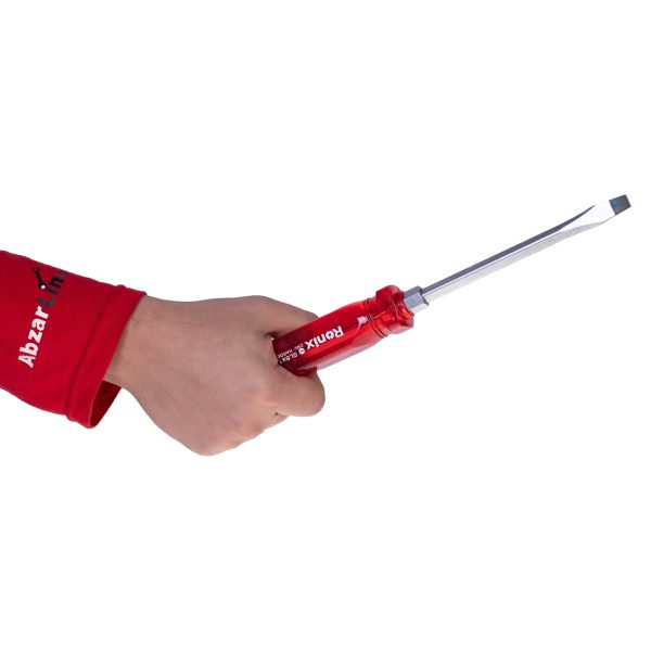 پیچ گوشتی دوسو تکی ضربه خور رونیکس مدل RH-2980 سایز 8 × 150 رنگ قرمز