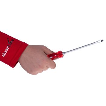 پیچ گوشتی دوسو تکی ضربه خور رونیکس مدل RH-2952 سایز 5 × 150 رنگ قرمز