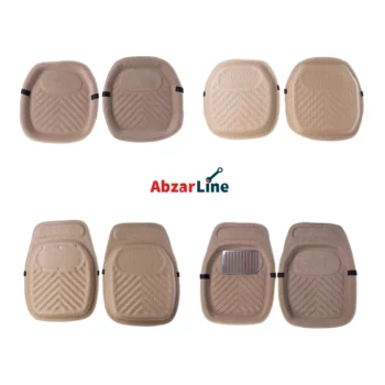 کفپوش خودرو ۵ تکه ام پی مدل R20-0050 رنگ کرم