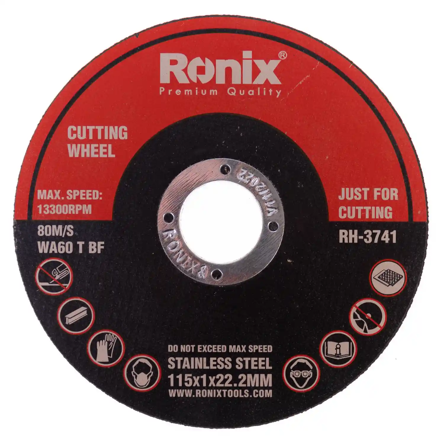 سنگ برش مینی استیل بر رونیکس مدل RH-3741 سایز ۲۲×۱×۱۱۵ میلی متر