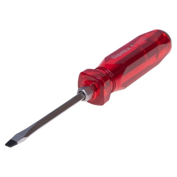 پیچ گوشتی دوسو تکی ضربه خور رونیکس مدل RH-2960 سایز 6 × 100 رنگ قرمز