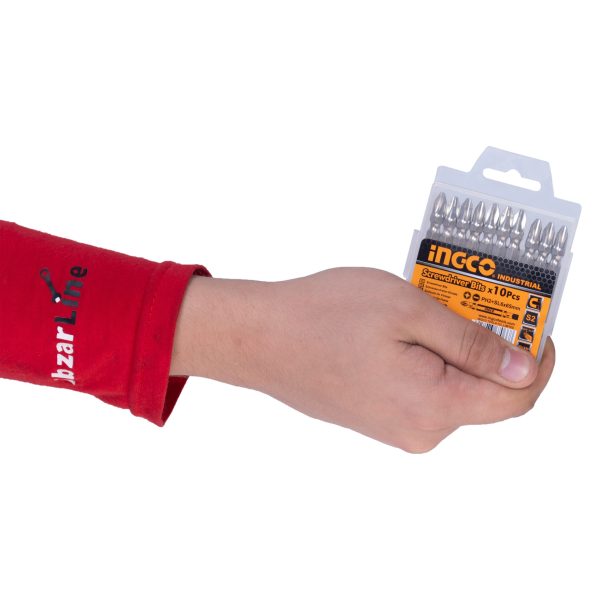 مجموعه ده عددی سری پیچ گوشتی یک سر چهارسو یک سر دوسو اینکو مدل SDB21HL133 طول 65 میلی متر