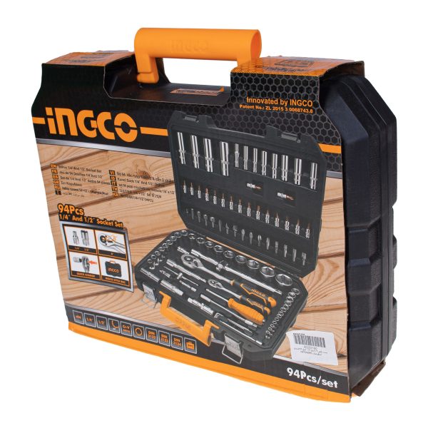 مجموعه بکس 1/2 اینچ 1/4 اینچ 94 عددی اینکو مدل HKTS42941