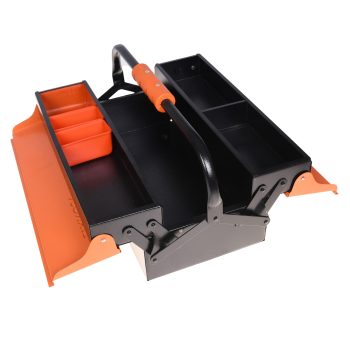 جعبه ابزار فلزی 40 سانتی 2 طبقه تانوس مدل MTB-01-402