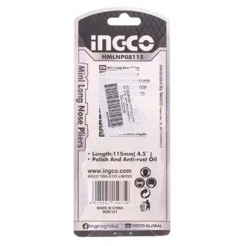انبر دم باریک مینیاتوری اینکو مدل HMLNP08115 سایز 4.5 اینچ