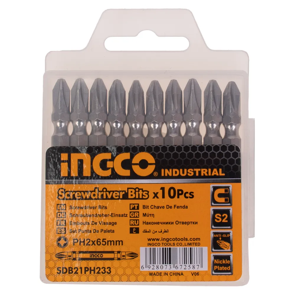 مجموعه ۱۰ عددی سری پیچ گوشتی دو سر چهار سو اینکو مدل SDB21PH233