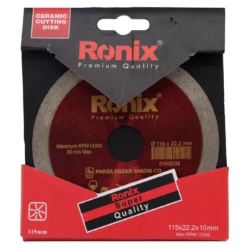 صفحه مینی فرز سرامیک بر رونیکس مدل RH-3507 سایز ۲۲.۲×۱۱۵ میلیمتر