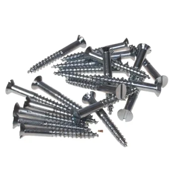پیچ چوب دوسو نقره ای طول 3.5 و قطر 4 سانتیمتر