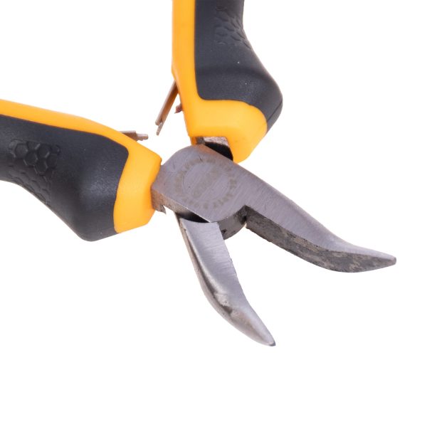 انبر دم باریک سر کج صنعتی اینکو مدل HMBNP08115 سایز 4.5 اینچ