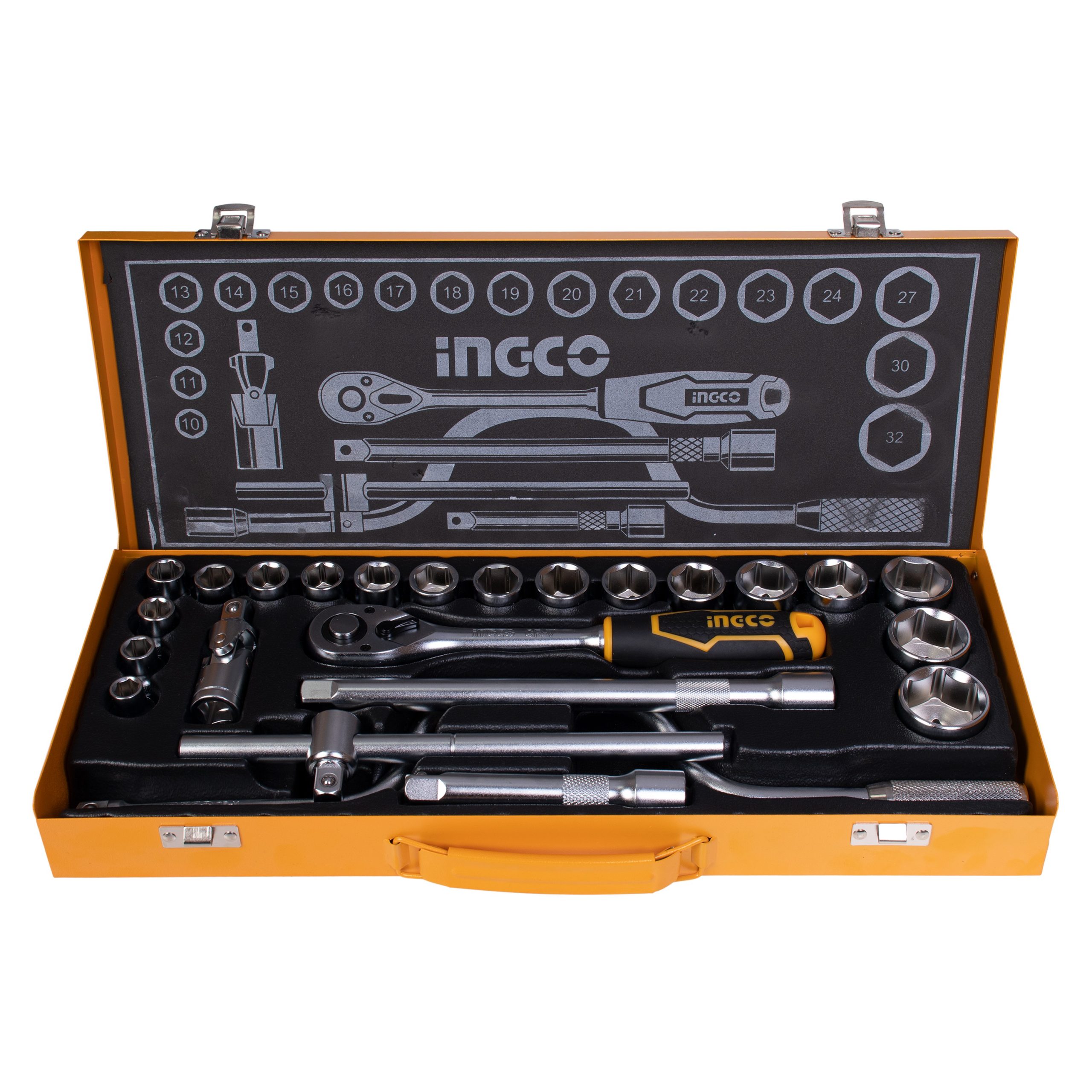 مجموعه 24 عددی سری بکس 1.2 اینچ اینکو مدل HKTS0243