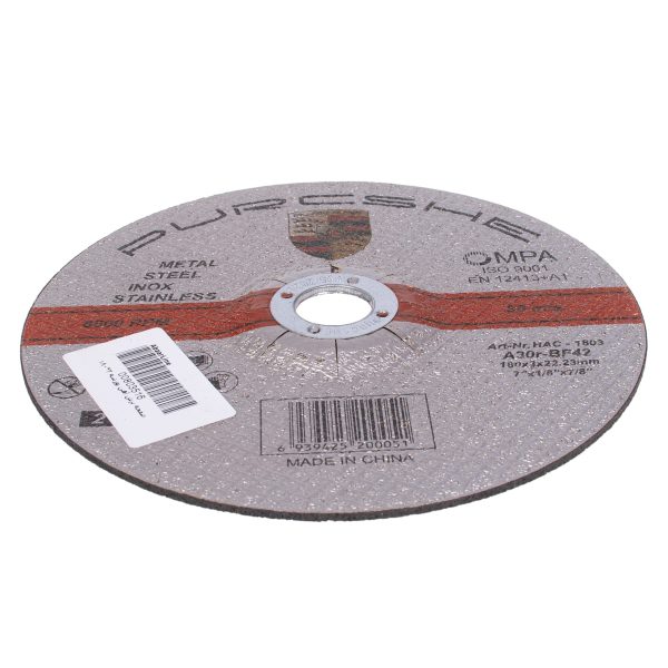قیمت سنگ برش آهن پورشه مدل PS-1803 سایز 22.23×3×180 میلی متر