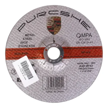 سنگ برش آهن پورشه مدل PS-1803 سایز ۲۲.۲۳×۳×۱۸۰ میلی متر