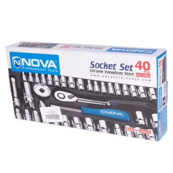 مجموعه ۴۰ عددی سری بکس درایو ۱/۴ و ۳/۸ اینچ نووا مدل NTS 7002