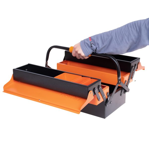 جعبه ابزار فلزی 40 سانتی 3 طبقه تانوس مدل MTB-01-403