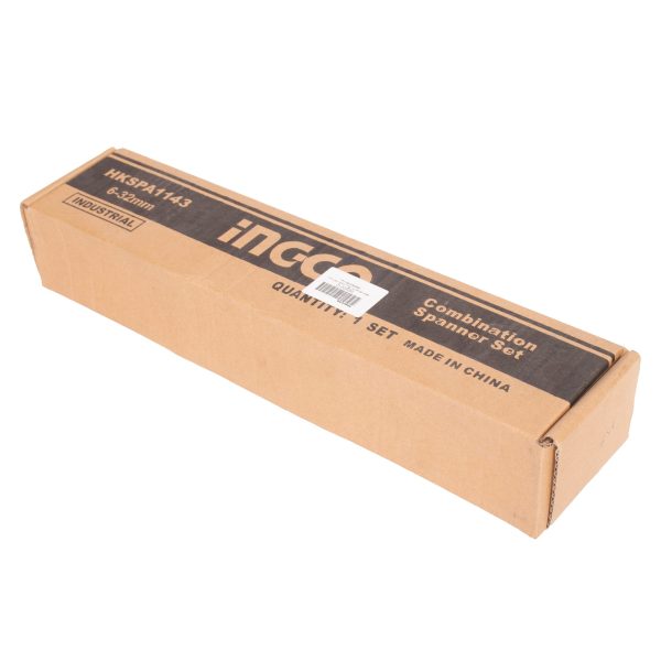 مجموعه 12 عددی آچار یکسر تخت یک سر رینگی اینکو مدل HKSPA1143