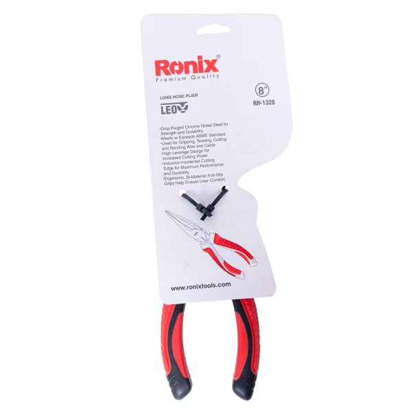 انبر دم باریک رونیکس مدل RH-1328 سایز 8 اینچ