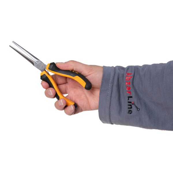 خرید انبر دم باریک مینیاتوری دم بلند اینکو مدل HMNP08115 سایز 4.5 اینچ