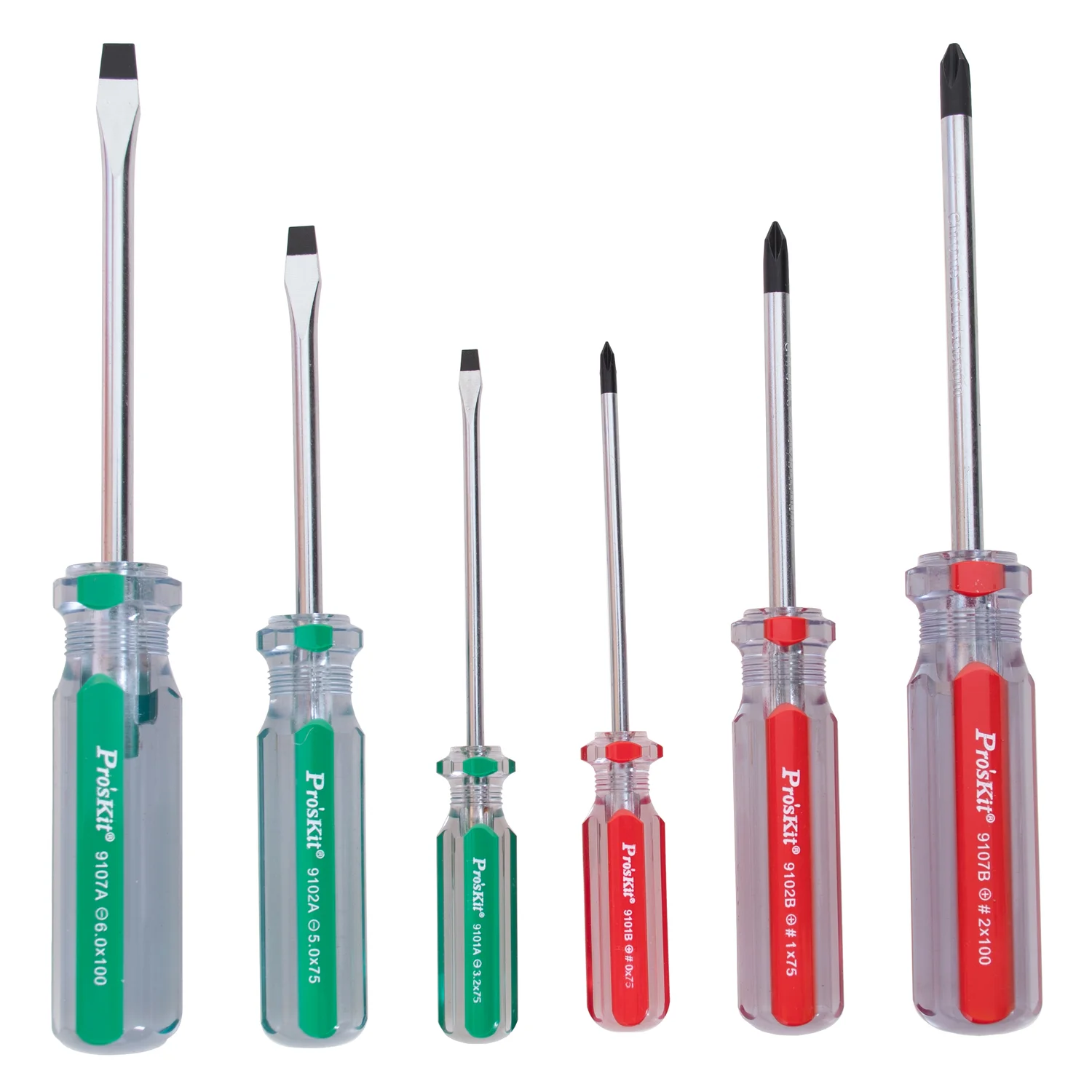 مجموعه ۶ عددی پیچ گوشتی پروسکیت مدل ۹۱۰۶-SW