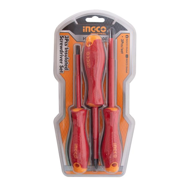 مجموعه 3 عددی پیچ گوشتی عایق برق اینکو مدل HKISD0308