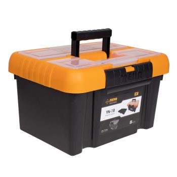خرید جعبه ابزار قفل پلاستیکی مهر پلاستیک مدل YN-18 سایز 18 اینچ