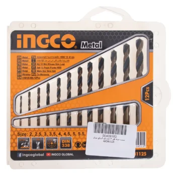 مجموعه ۱۲ عددی مته آهن اینکو مدل AKDB1125