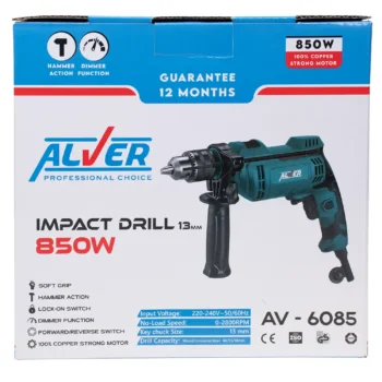 دریل چکشی 850 وات آلور مدل AV-6085