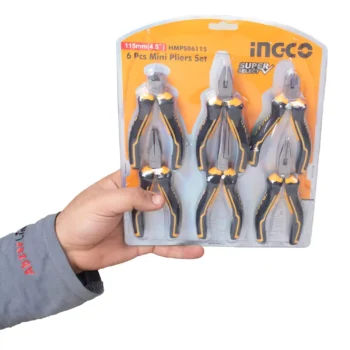 مجموعه 6 عددی انبر مینیاتوری اینکو مدل HMPS06115 سایز 4.5 اینچ