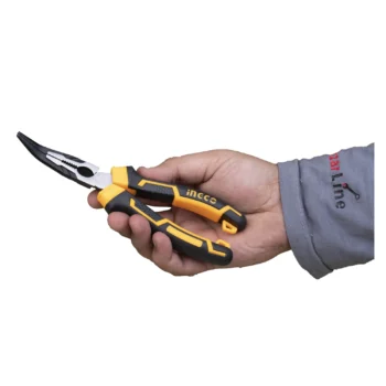 انبر دم باریک سر کج اینکو مدل HHBNP28201 سایز ۸ اینچ