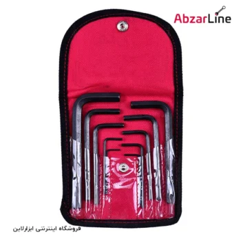 مجموعه ۱۰ عددی آچار آلن کوتاه توسن مدل T726-B1510