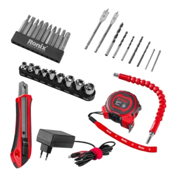 کیت ۳۵ عددی دریل چکشی شارژی رونیکس مدل RS-8611