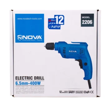 دریل برقی 400 وات نووا مدل 2206