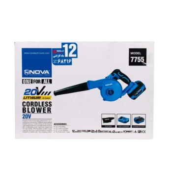 دستگاه دمنده مکنده شارژی 20 ولت نووا مدل 7755
