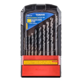 مجموعه ۱۳ عددی مته HSS و الماسه دیوار توسن مدل T14-MB13-HSSD388