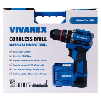 دریل شارژی 16 ولت ویوارکس مدل VR1610V-21BL